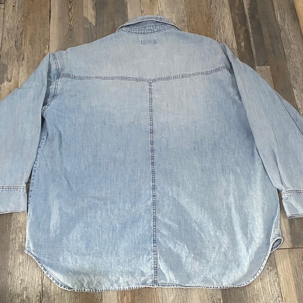 Sofia By Sofia Vergara Light Blue Button Down Shi… - image 3